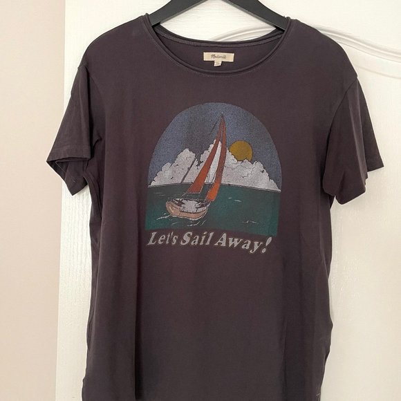 Madewell Let's Sail Away Graphic Tee Size XS - Picture 1 of 5